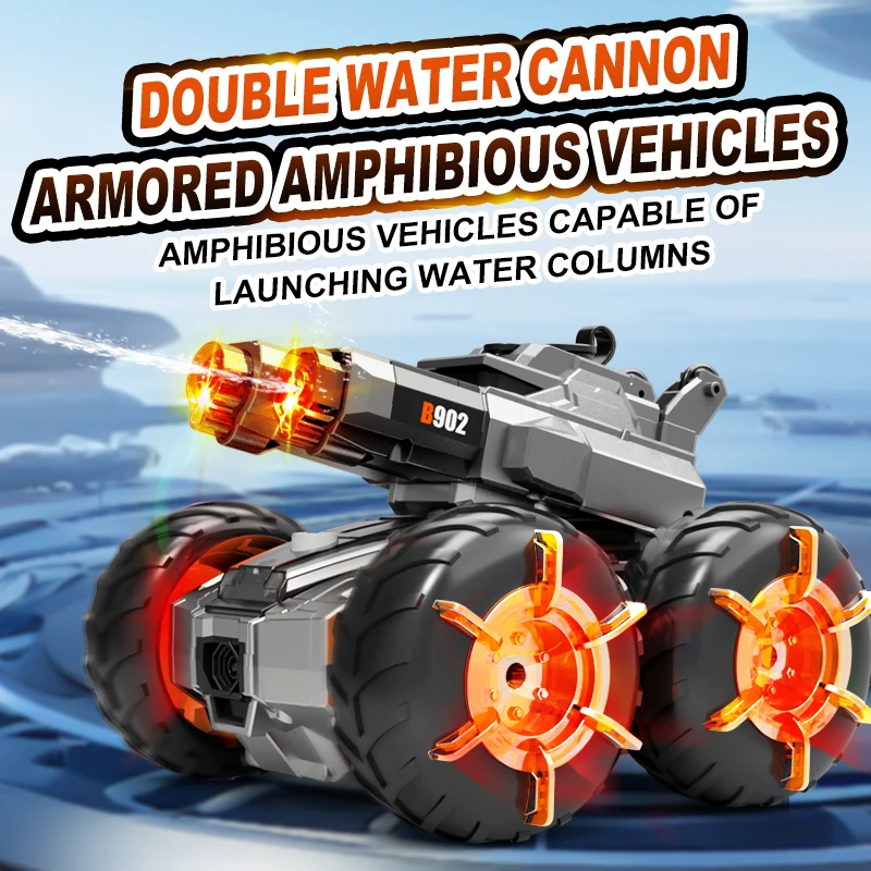 Rc Hobby Tech Bali - 2.4G Çift Kontrollü Amfibi RC Tank