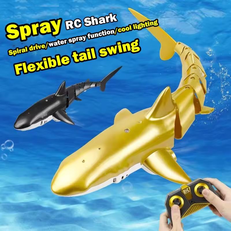Rc Submarine Water - Akıllı Rc Köpekbalığı Balina Sprey Su